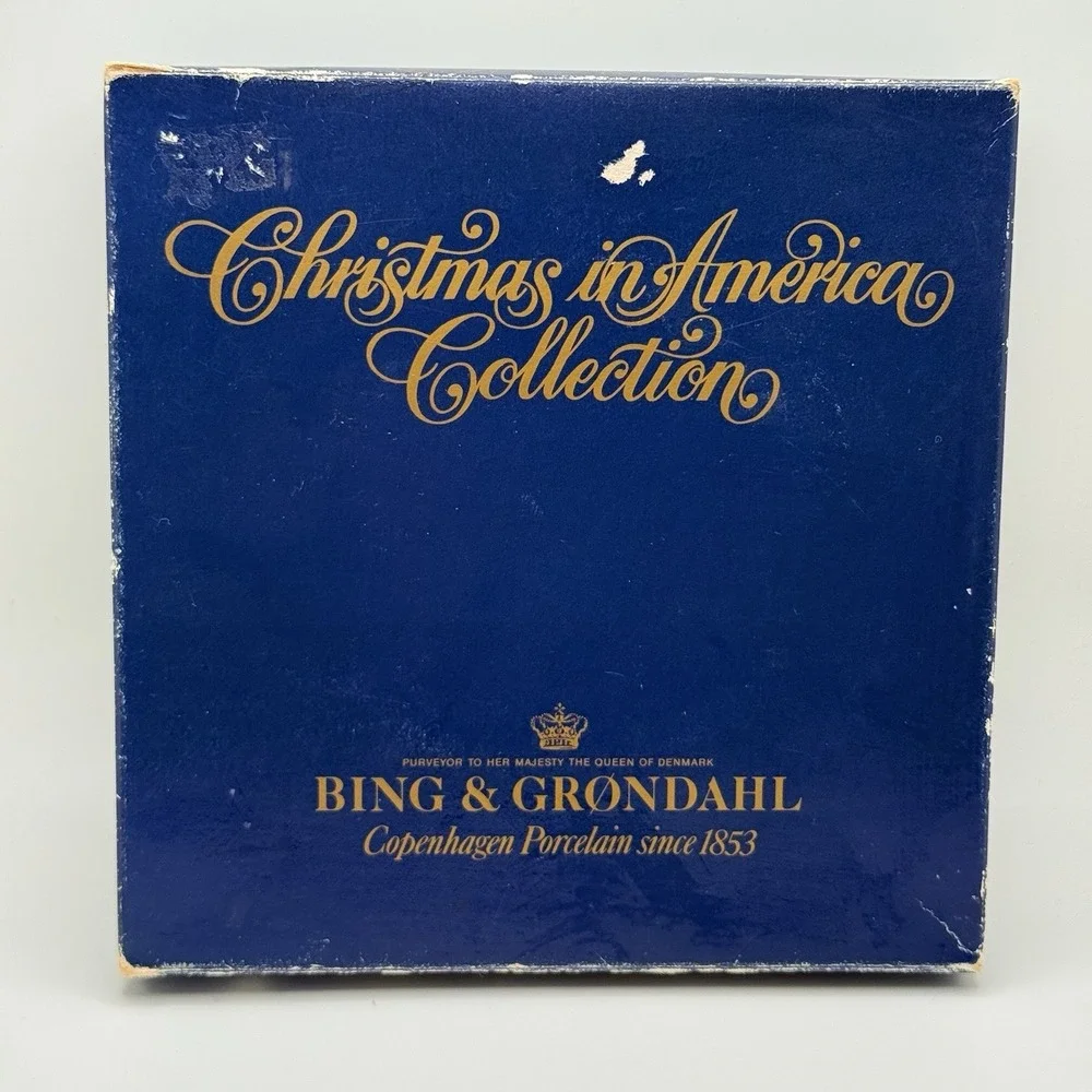 Bing & Grondahl Christmas In America Plate 1986 Williamsburg‎ With Box